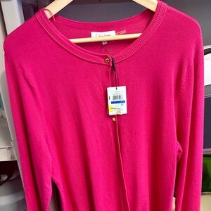 Calvin Klein Women's Pink Cardigan